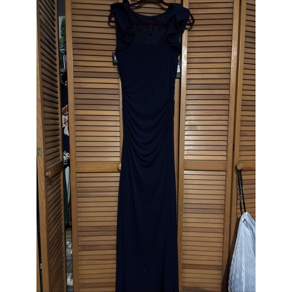 Laundry by Shelli Segal Dresses & Skirts - LAUNDRY BY SHELLI SEGAL Vintage 1990's   Navy Blue  Gown SIze 12 Nwt